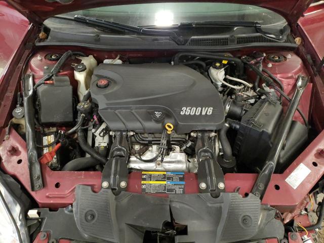 2G1WT57N691135980 - 2009 CHEVROLET IMPALA 1LT MAROON photo 11