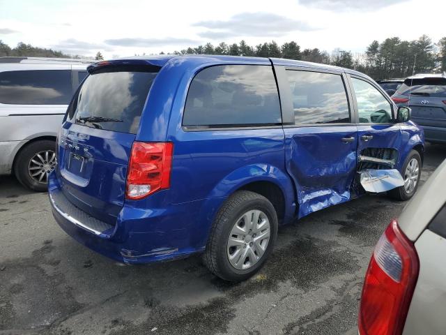 2C4RDGBG4LR171228 - 2020 DODGE GRAND CARA SE BLUE photo 3