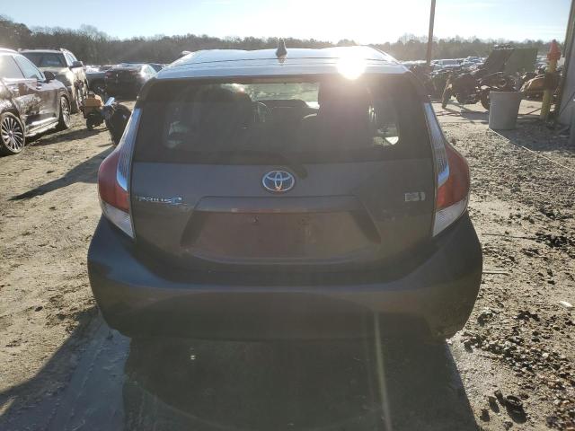 JTDKDTB38G1127203 - 2016 TOYOTA PRIUS C CHARCOAL photo 6