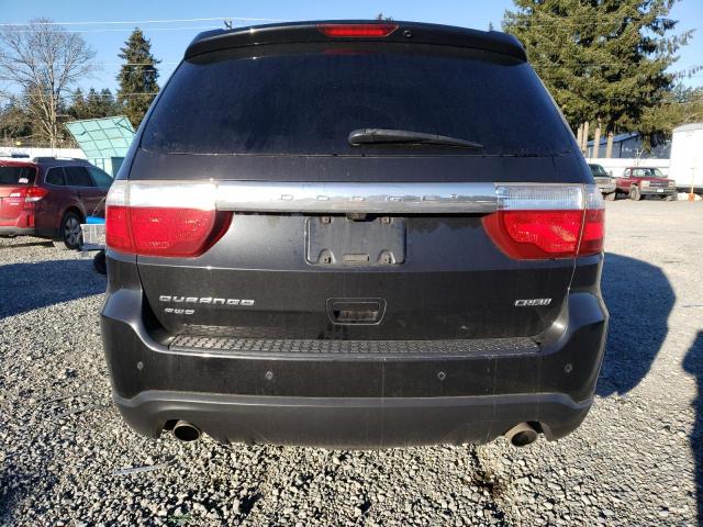 1C4SDJDT3DC509544 - 2013 DODGE DURANGO CREW BLACK photo 6