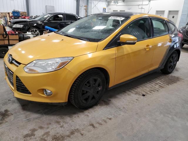 1FAHP3K29CL295798 - 2012 FORD FOCUS SE YELLOW photo 1