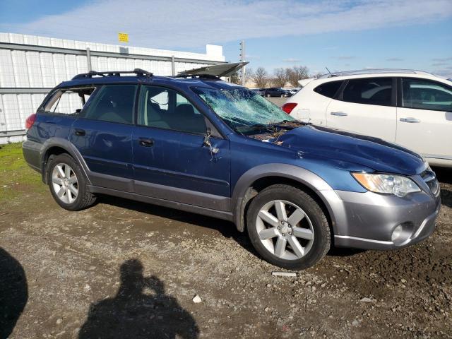 4S4BP61C897320814 - 2009 SUBARU OUTBACK 2.5I BLUE photo 4