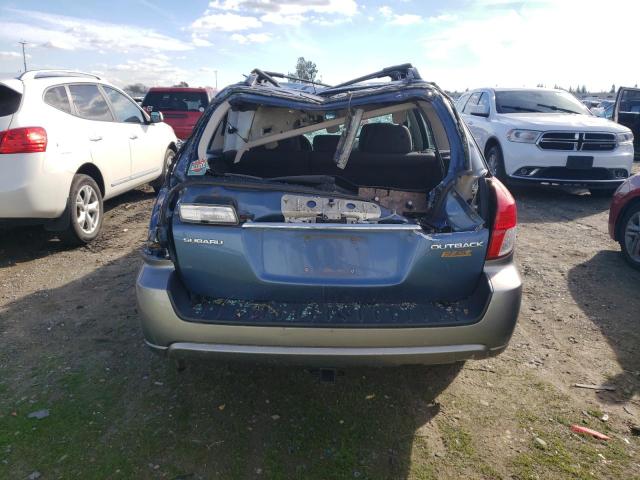 4S4BP61C897320814 - 2009 SUBARU OUTBACK 2.5I BLUE photo 6