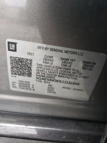 5GAEVAKWXJJ132808 - 2018 BUICK ENCLAVE ESSENCE 灰色 照片 13