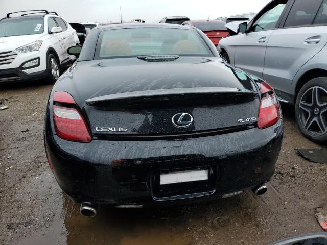 JTHFN48Y069002430 - 2006 LEXUS SC 430 BLACK photo 6