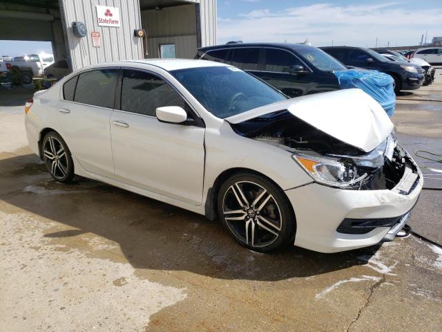 1HGCR2F59GA240932 - 2016 HONDA ACCORD SPORT WHITE photo 4