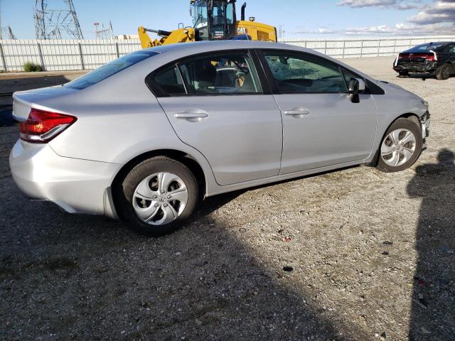 2HGFB2F58FH526711 - 2015 HONDA CIVIC LX SILVER photo 3