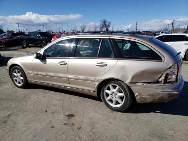 WDBRH61J04F525619 - 2004 MERCEDES-BENZ C 240 SPORTWAGON GOLD photo 2