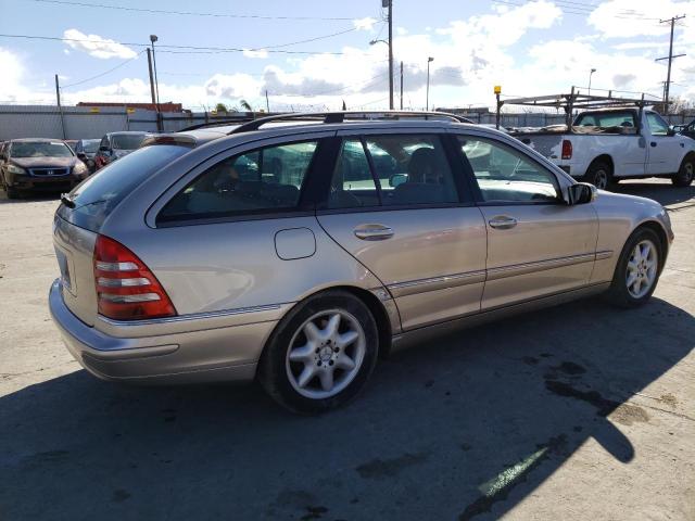 WDBRH61J04F525619 - 2004 MERCEDES-BENZ C 240 SPORTWAGON GOLD photo 3