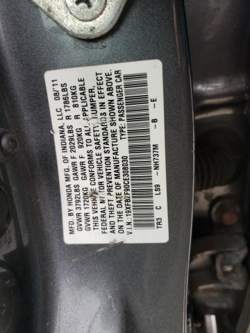 19XFB2F90CE308030 - 2012 HONDA CIVIC EXL Boz foto 13