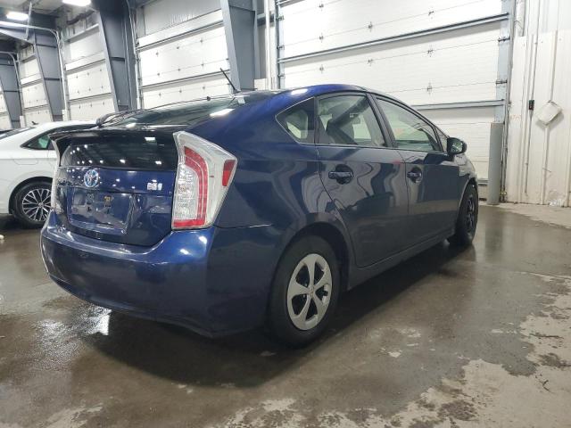 JTDKN3DU7D1724910 - 2013 TOYOTA PRIUS BLUE photo 3