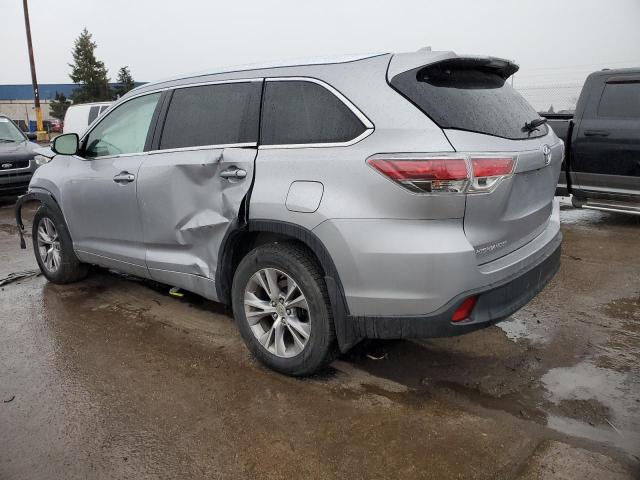 5TDJKRFH5FS109009 - 2015 TOYOTA HIGHLANDER XLE GRAY photo 2
