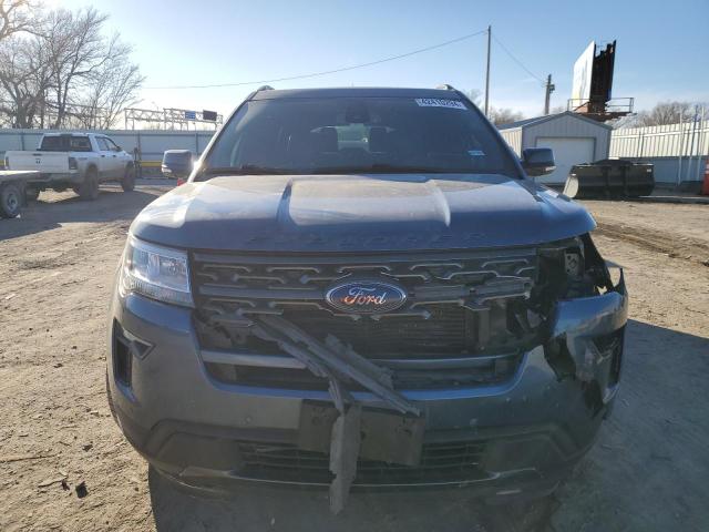 1FM5K7DH5JGB07543 - 2018 FORD EXPLORER XLT BLUE photo 5