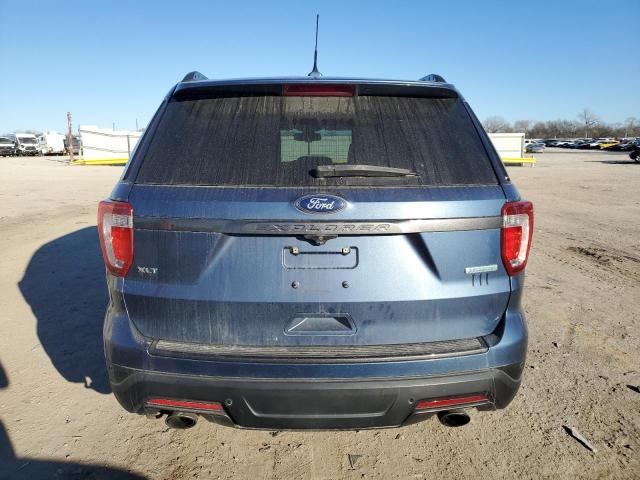 1FM5K7DH5JGB07543 - 2018 FORD EXPLORER XLT BLUE photo 6