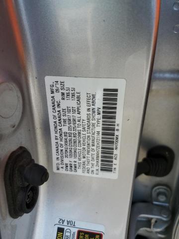 2HKRM4H72EH721144 - 2014 HONDA CR-V EXL SILVER photo 13