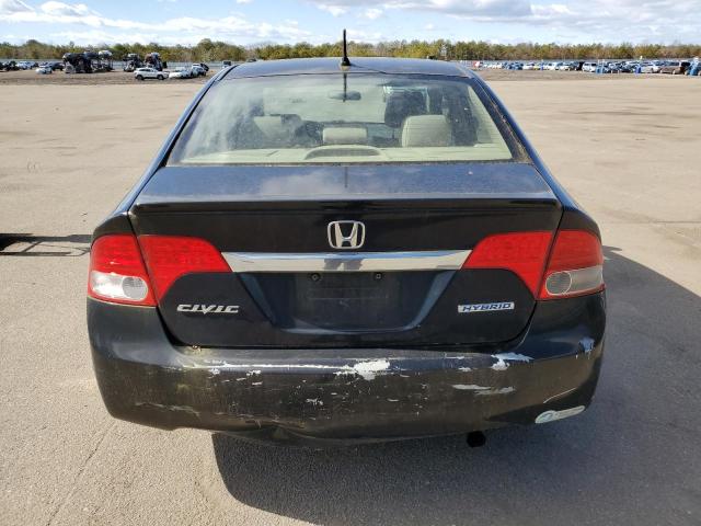 JHMFA3F28AS004657 - 2010 HONDA CIVIC HYBRID BLACK photo 6