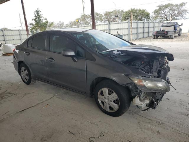 19XFB2F5XDE012902 - 2013 HONDA CIVIC LX GRAY photo 4