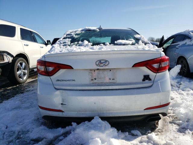 5NPE24AF6HH525928 - 2017 HYUNDAI SONATA SE WHITE photo 6