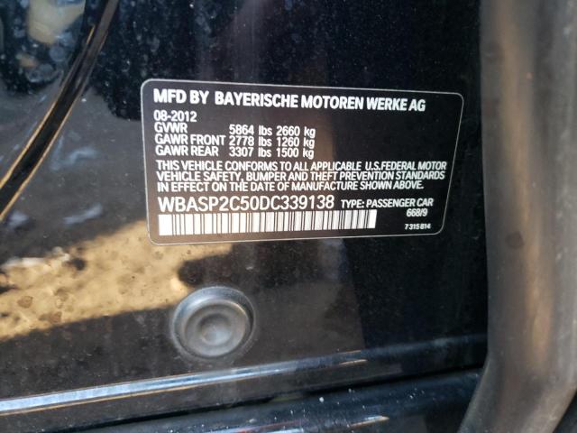 WBASP2C50DC339138 - 2013 BMW 535 XIGT BLACK photo 12