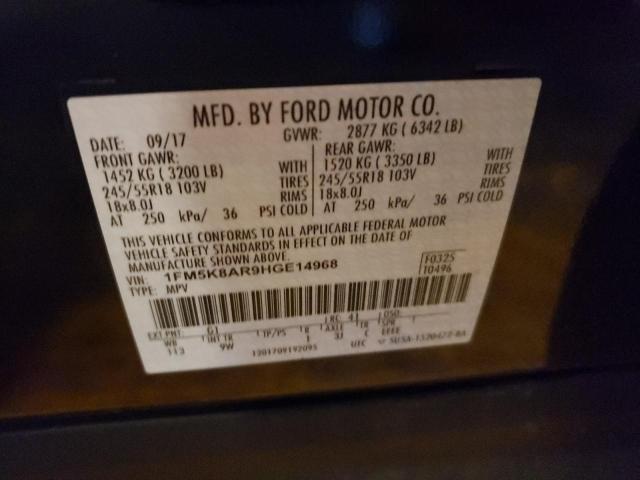 1FM5K8AR9HGE14968 - 2017 FORD EXPLORER POLICE INTERCEPTOR 黑色 照片 12