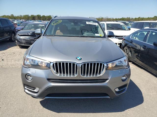 5UXWX9C57G0D67720 - 2016 BMW X3 XDRIVE28I GRAY photo 5