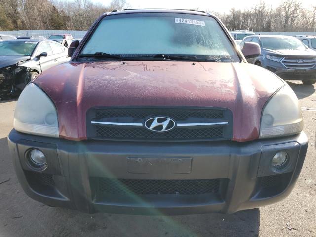 KM8JN72D77U582045 - 2007 HYUNDAI TUCSON SE MAROON photo 5