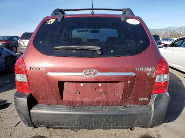 KM8JN72D77U582045 - 2007 HYUNDAI TUCSON SE MAROON photo 6