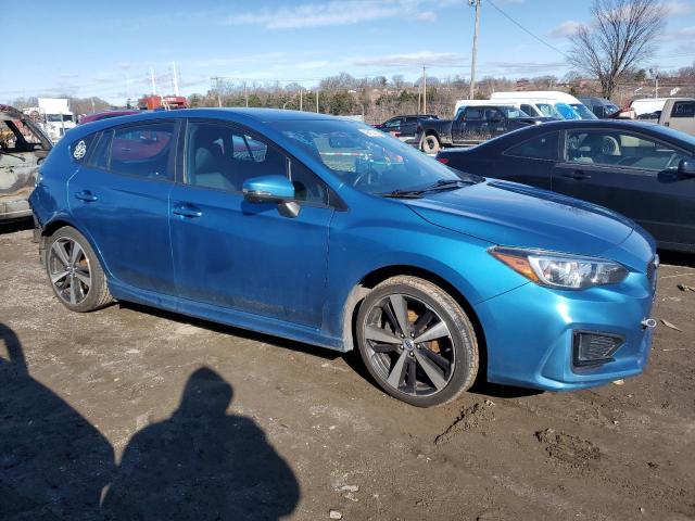 4S3GTAK62J3722275 - 2018 SUBARU IMPREZA SPORT BLUE photo 4