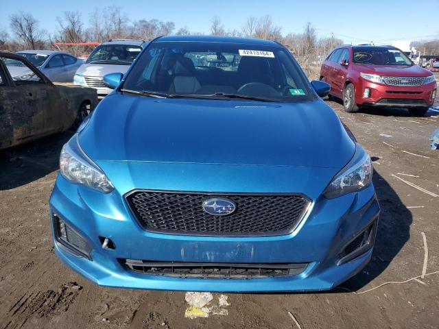 4S3GTAK62J3722275 - 2018 SUBARU IMPREZA SPORT BLUE photo 5