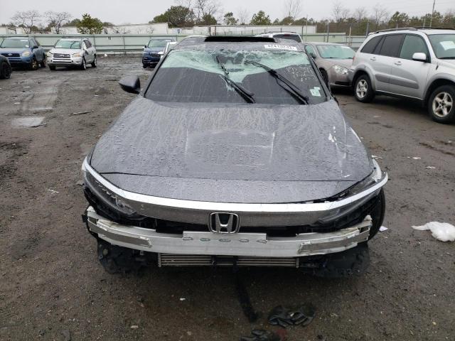 1HGCV1F50JA077827 - 2018 HONDA ACCORD EXL GRAY photo 5