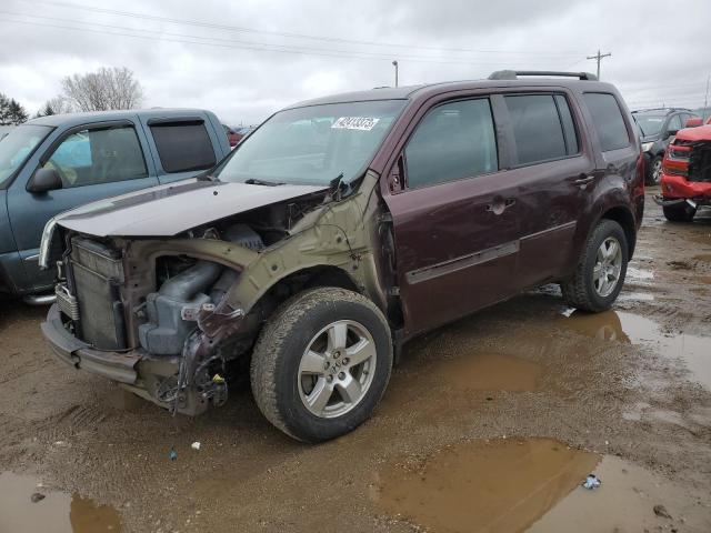 5FNYF4H77BB092206 - 2011 HONDA PILOT EXLN MAROON photo 1