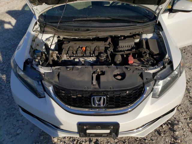 19XFB2F96EE058571 - 2014 HONDA CIVIC EXL თეთრი ფოტო 11