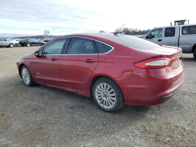 3FA6P0PU4FR173789 - 2015 FORD FUSION SE PHEV RED photo 2