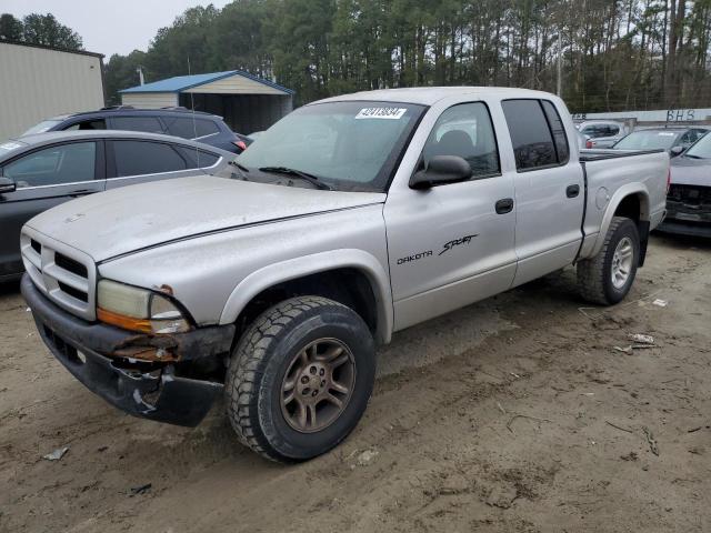 1B7HG2AX91S263180 - 2001 DODGE DAKOTA QUAD SILVER photo 1