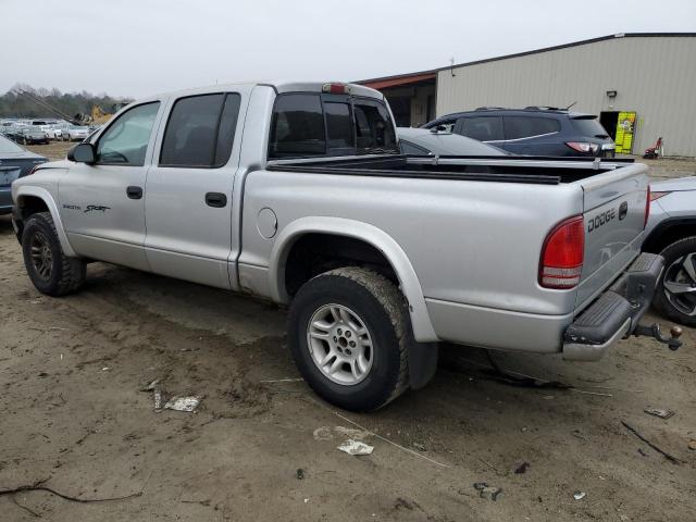 1B7HG2AX91S263180 - 2001 DODGE DAKOTA QUAD SILVER photo 2