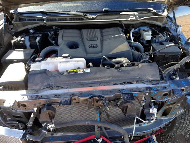 5TFNA5DB8NX010432 - 2022 TOYOTA TUNDRA CREWMAX PLATINUM Grau Foto 11