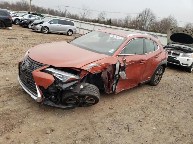 JTHU9JBH8K2006926 - 2019 LEXUS UX 250H ORANGE photo 1