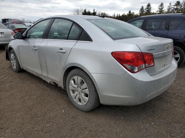 1G1PF5SC7C7394960 - 2012 CHEVROLET CRUZE LT SILVER photo 2