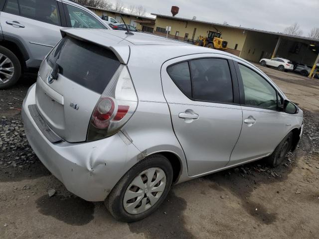 JTDKDTB37E1569872 - 2014 TOYOTA PRIUS C SILVER photo 3