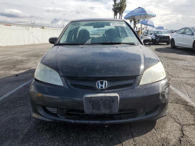 2HGES16365H631959 - 2005 HONDA CIVIC DX VP BLACK photo 5