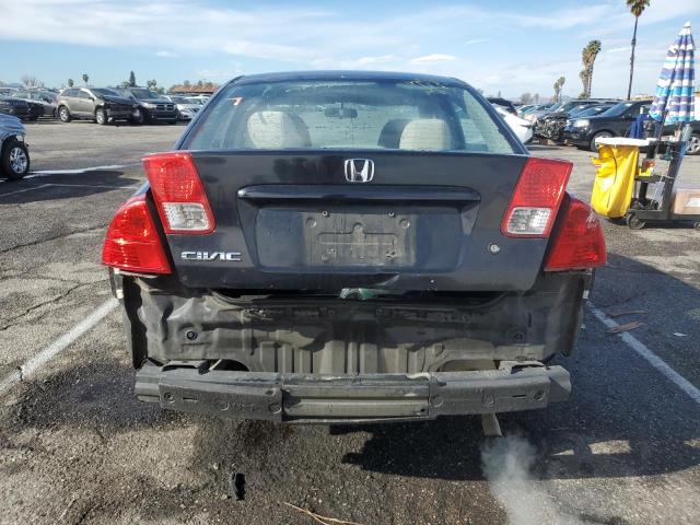 2HGES16365H631959 - 2005 HONDA CIVIC DX VP BLACK photo 6