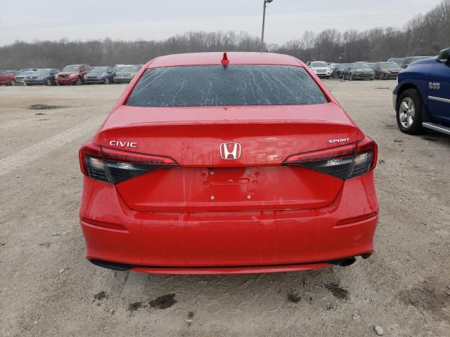 2HGFE2F50PH516277 - 2023 HONDA CIVIC SPORT RED photo 6