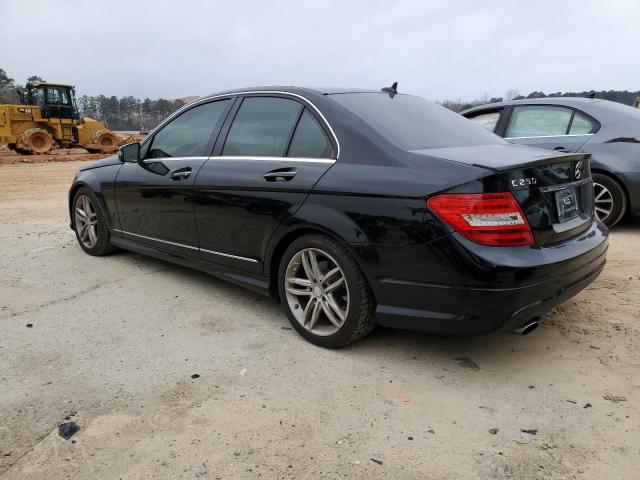 WDDGF4HB8DR257263 - 2013 MERCEDES-BENZ C 250 BLACK photo 2