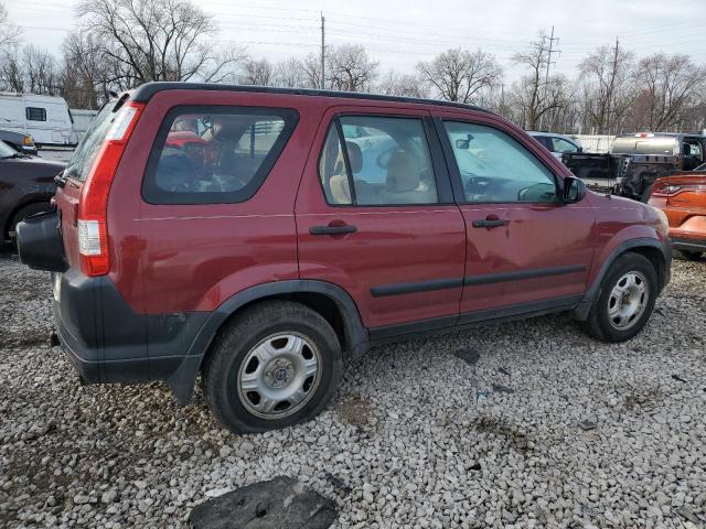 JHLRD78535C028601 - 2005 HONDA CR-V LX RED photo 3