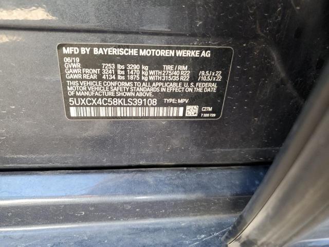 5UXCX4C58KLS39108 - 2019 BMW X7 XDRIVE50I GRAY photo 13