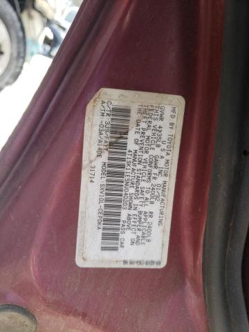 4T1SK11E5NU040203 - 1992 TOYOTA CAMRY DLX 红色 照片 12