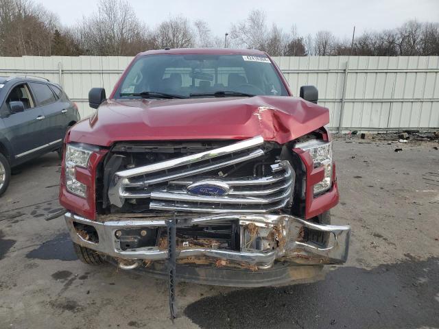 1FTEW1EG0GFB06763 - 2016 FORD F150 SUPERCREW RED photo 5