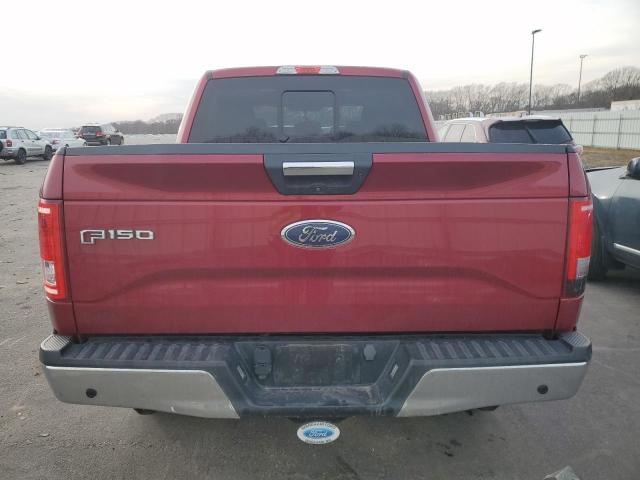 1FTEW1EG0GFB06763 - 2016 FORD F150 SUPERCREW RED photo 6