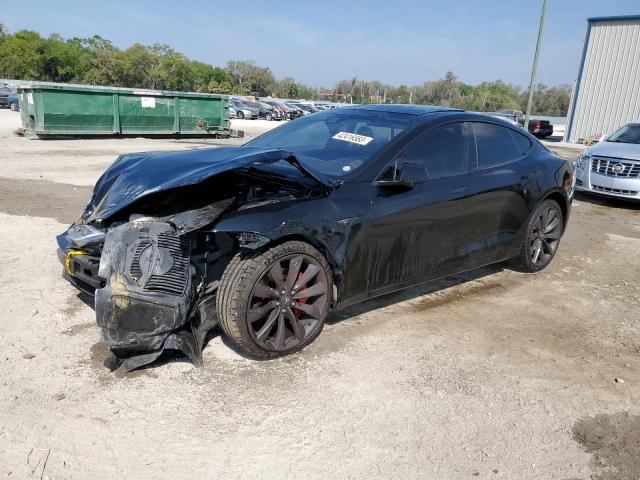 5YJSA1E42GF159895 - 2016 TESLA MODEL S Սև լուսանկար 1