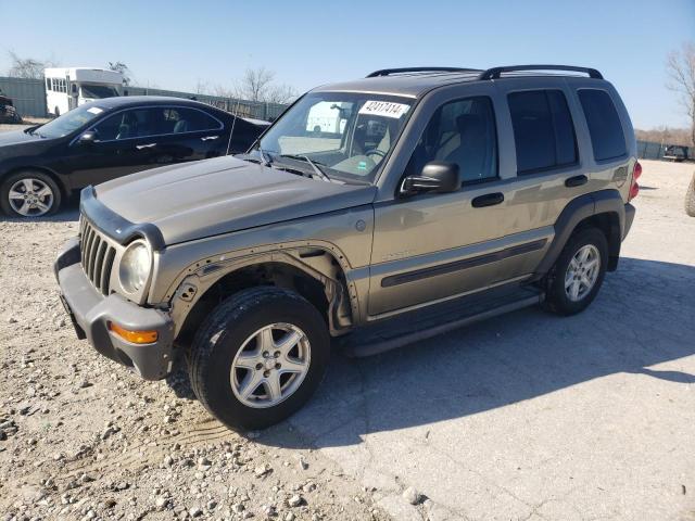 1J4GL48K44W247683 - 2004 JEEP LIBERTY SPORT BEIGE photo 1